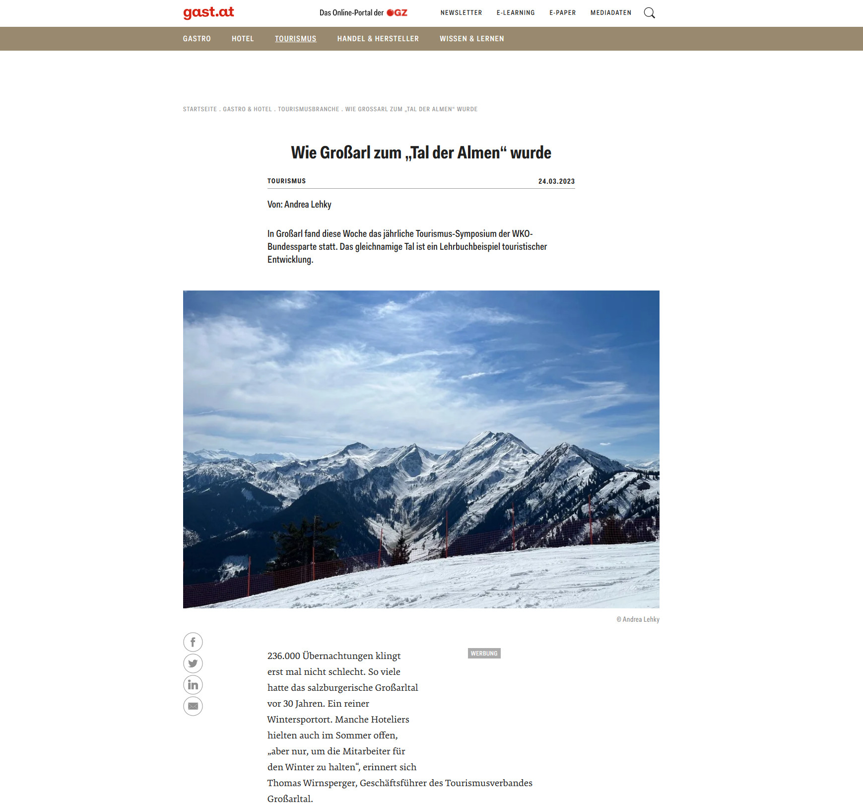 Wie Großarl zum “Tal der Almen” wurde