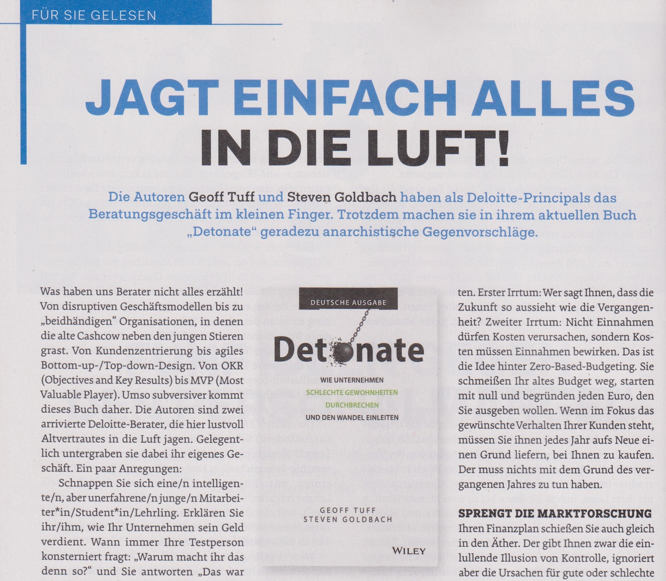 Jagt einfach alles in die Luft!