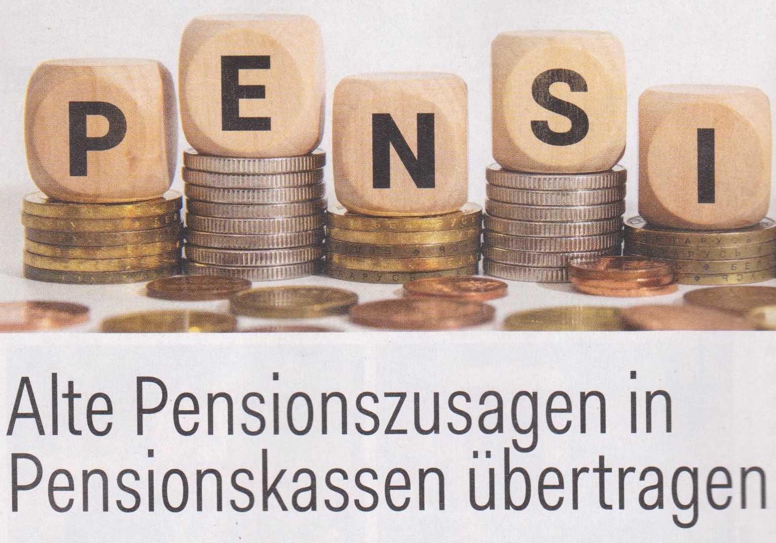 Steuertipp: Alte Pensionszusagen steuerbegünstigt an Pensionskassen übertragen